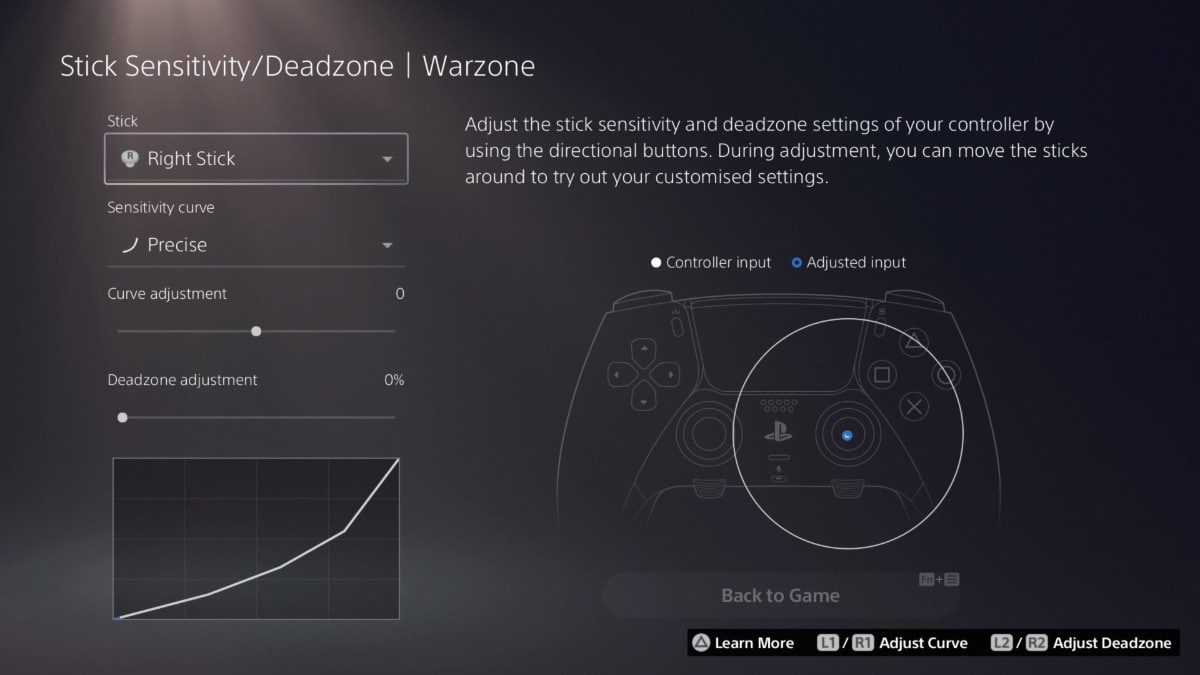 controller screenshot 2 controller deadzone