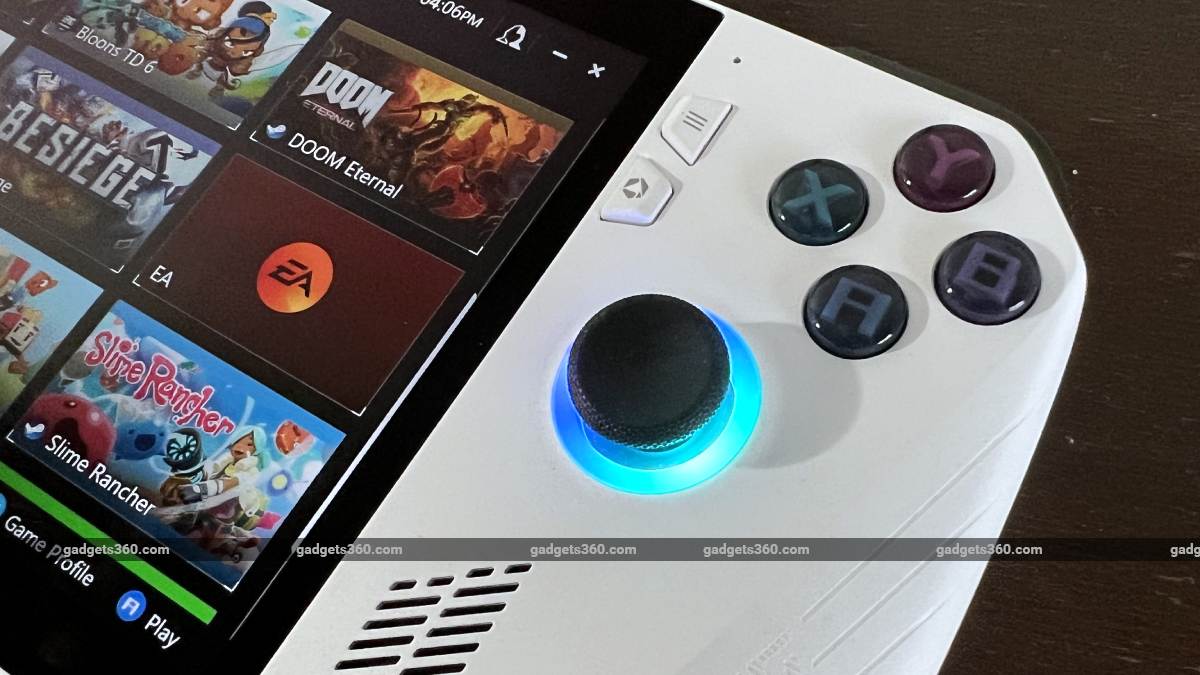 asus rog ally front buttons rog ally