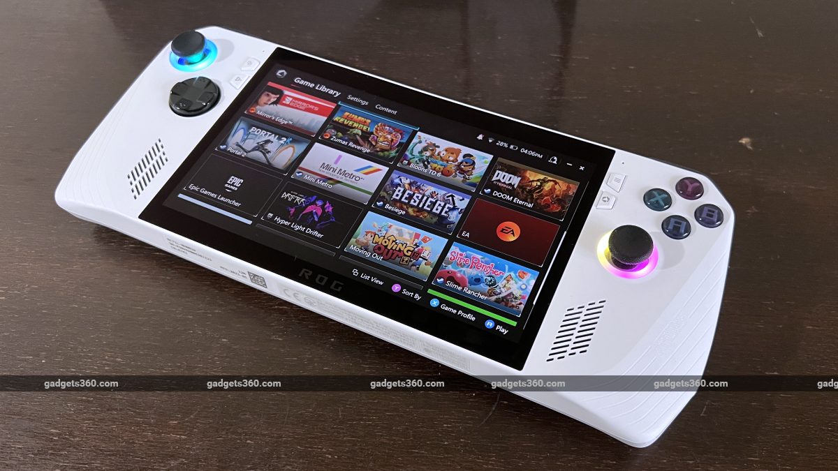 asus rog ally size ndtv rog ally