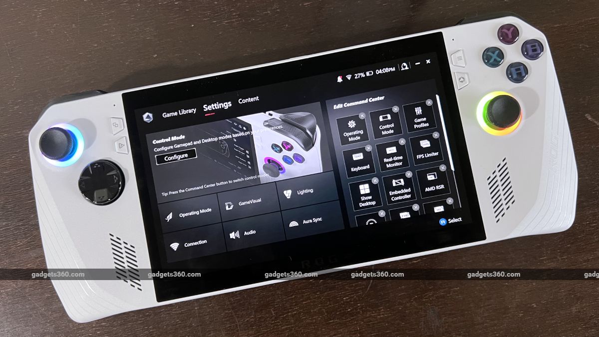 asus rog ally software config ndtv rog ally