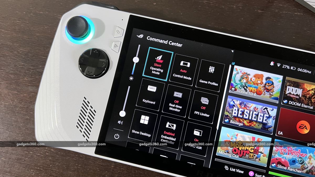 asus rog ally software overlay ndtv rog ally