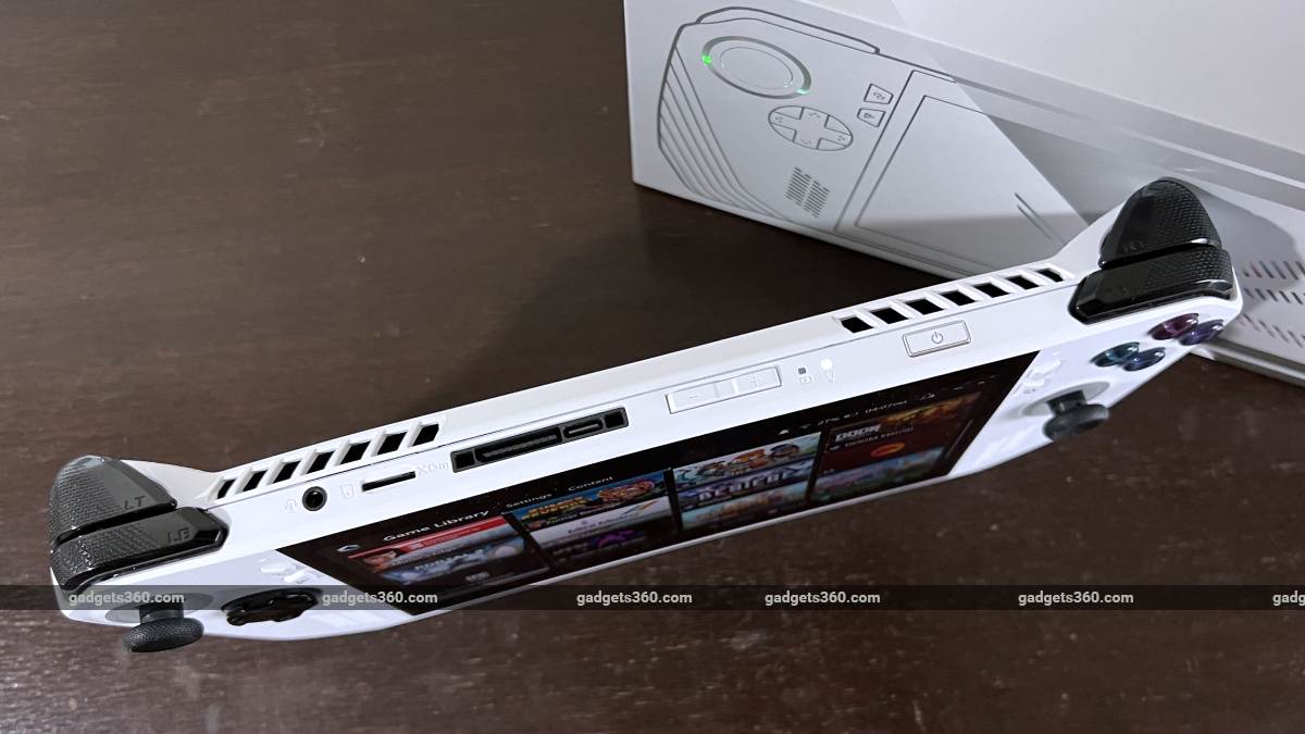 asus rog ally top upright ndtv rog ally