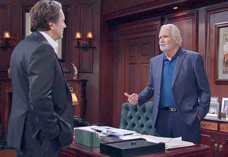 Bold and the Beautiful Spoilers: Ridge Forrester (Thorsten Kaye) - Eric Forrester (John McCook)