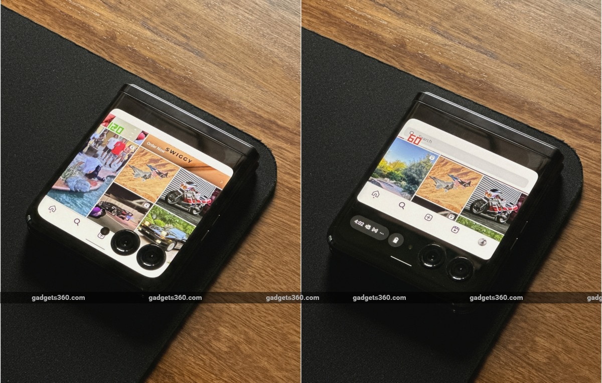 Motorola Razr 40 Ultra cover fullscreen vs default ndtv MotorolaRazr40Ultra  Motorola