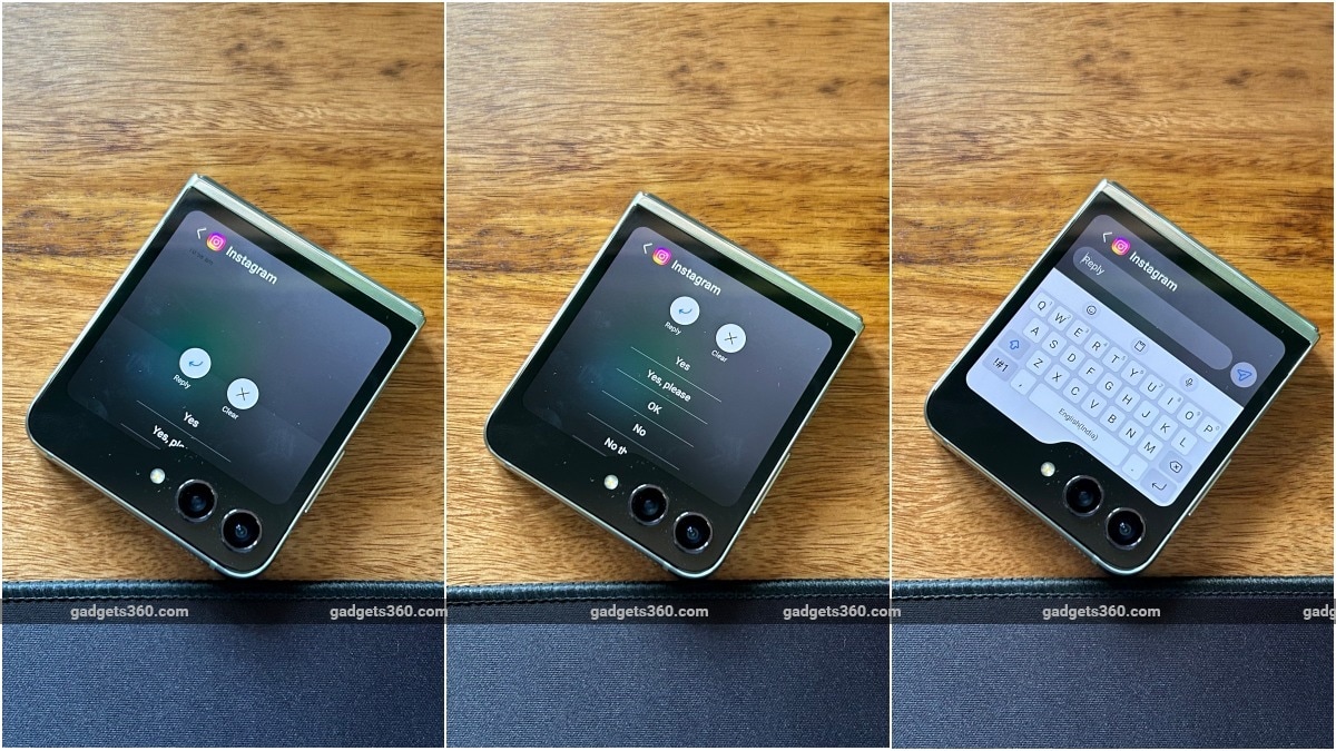 Samsung Galaxy Z Flip 5 Notifications ndtv SamsungGalaxyZFlip5  Samsung