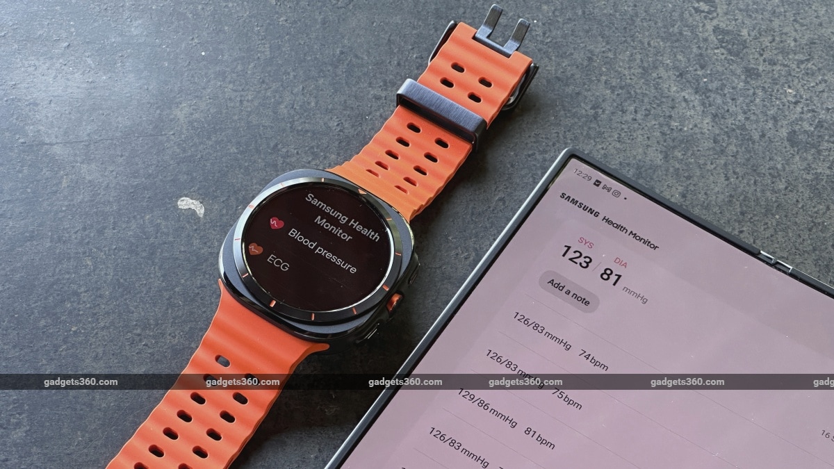 samsung galaxy watch ultra app health monitor gadgets 360 SamsungGalaxyWatchUltra  Samsung